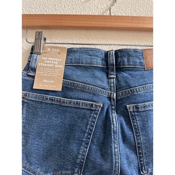 NWT Madewell The Perfect Vintage Straight Jean Size 26P Petite - Picture 8 of 9